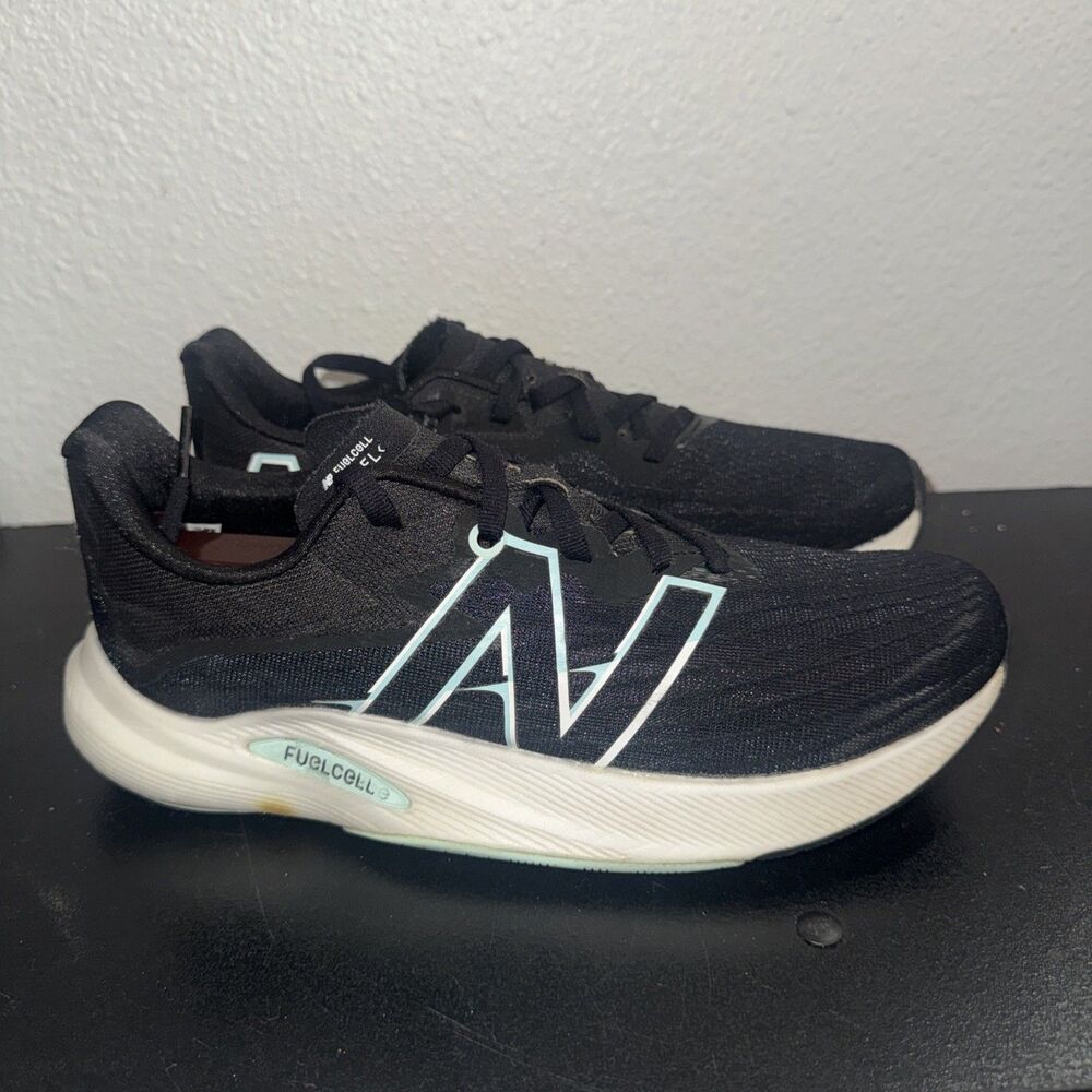 New Balance FuelCell Rebel Black Running Shoes Women Size 8 Training Sneakers